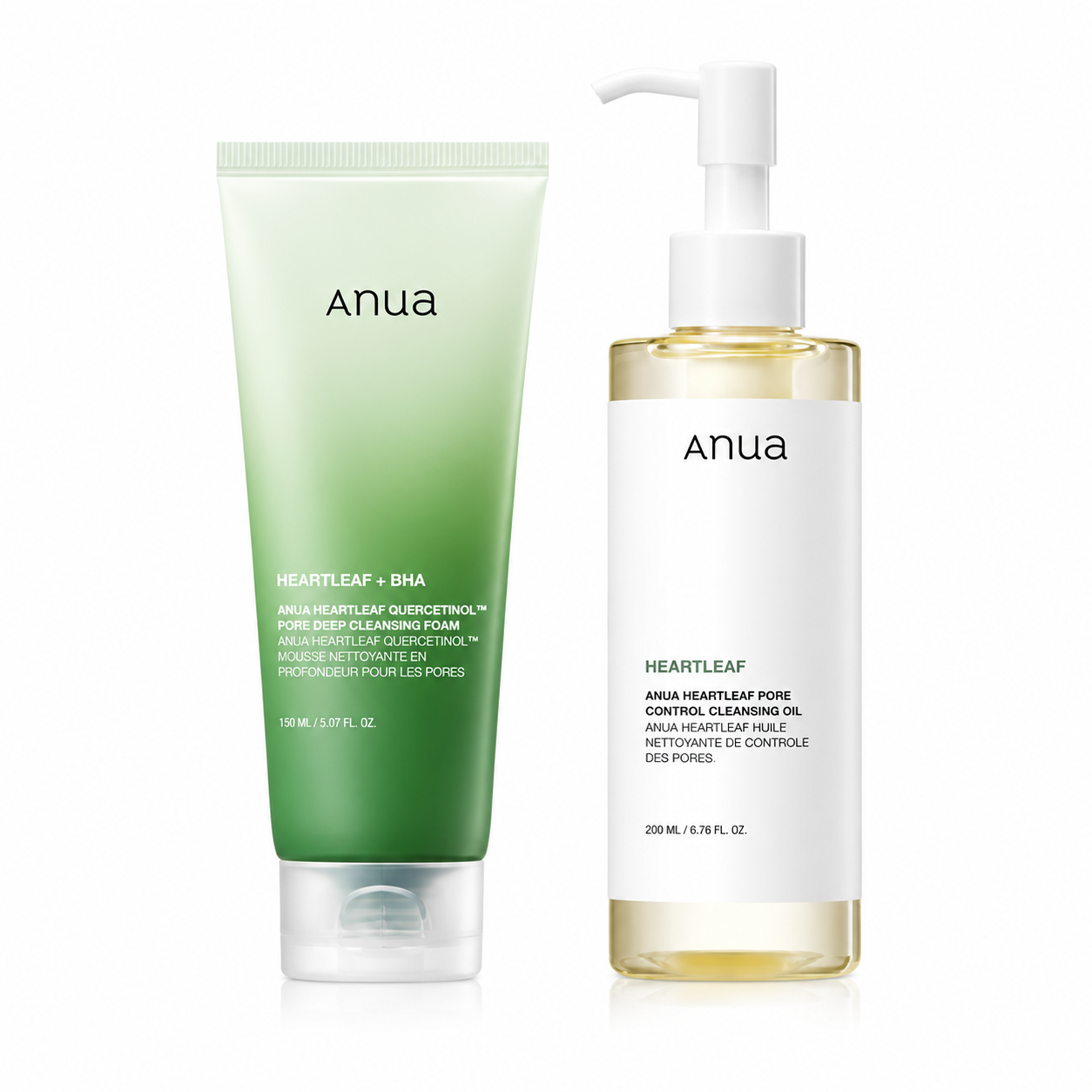 Anua Houttuynia cordata cleansing duo plan (200ml oil + 150ml foam)