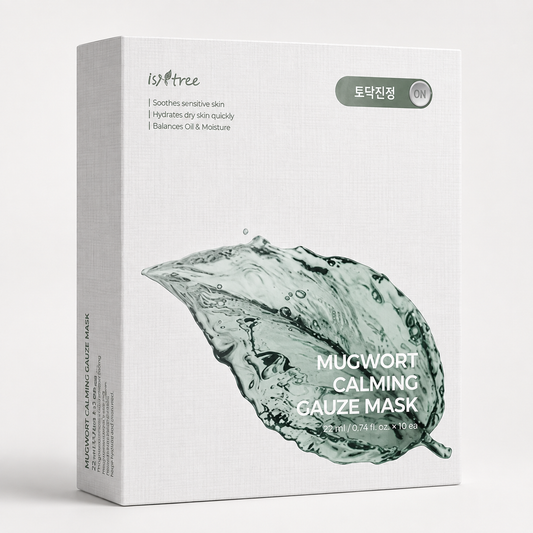 Isntree Mugwort Calming Gauze Mask 10 sheets