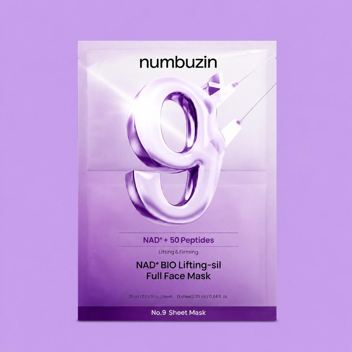 Numbuzin In No. 9 NAD Bio Lifting Full Face Pack 4 Sheet Plan (+Daenggim Fabric)