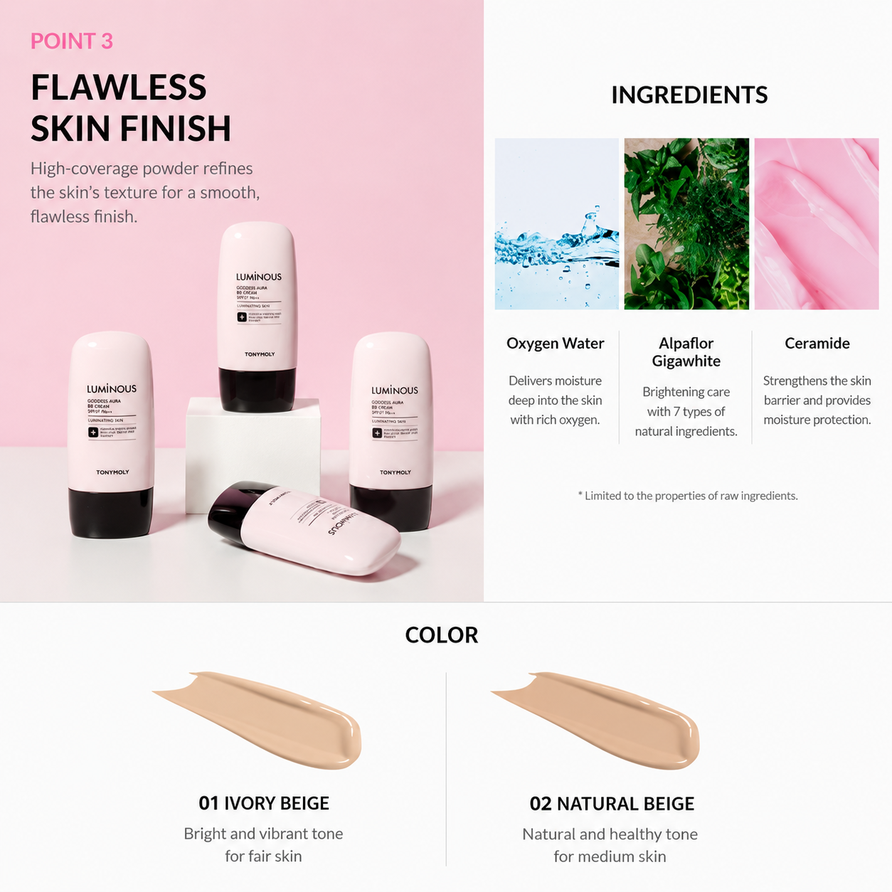 Tony Moly Luminous Goddess Radiance BB Cream (2 types)