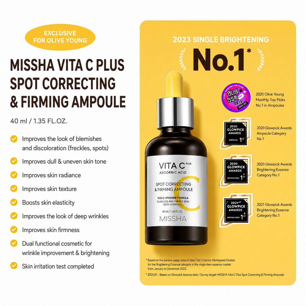 Missha VitaC Plus Blemish C Ampoule Pad