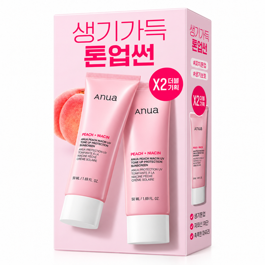 Anua Peach Niacin UV Tone-Up Protection 50ml Double Special