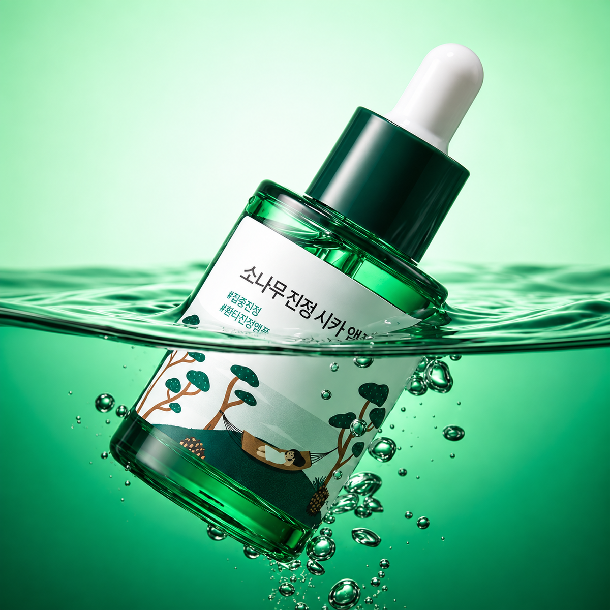 Round Lab Pine Tree Soothing Cica Ampoule 30ml Refill Plan (+30ml Refill + Mask + Sticker Collection)