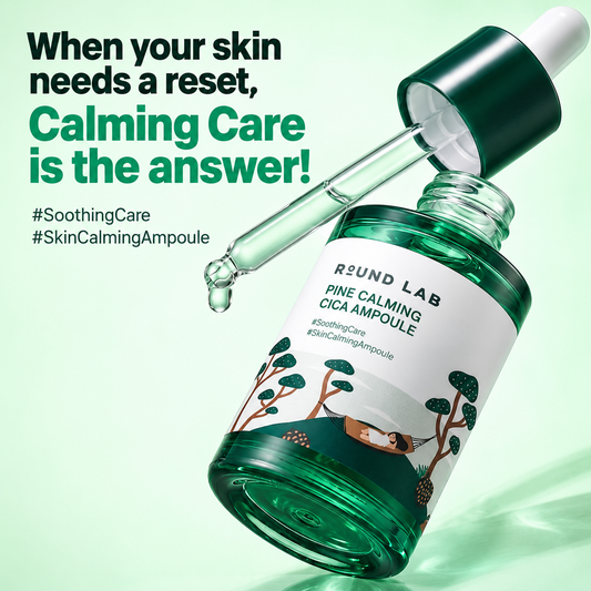 Round Lab Pine Tree Soothing Cica Ampoule 30ml Refill Plan (+30ml Refill + Mask + Sticker Collection)