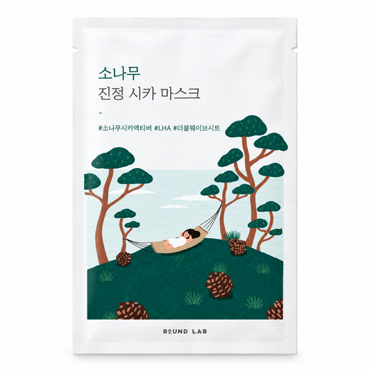 Round Lab pine soothing cica mask