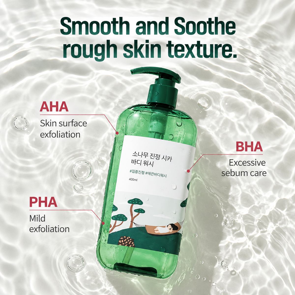 Round Lab Pine Soothing Cica Body Wash 400ml