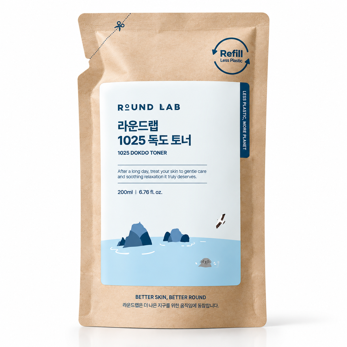 Round Lab 1025 Dokdo Toner 200ml Refill Pack