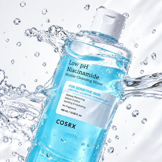 COSRX Mildly Acidic Niacinamide Micellar Cleansing Water 400ml 2 Pack Special
