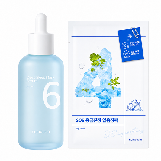 Numbuzin In No. 6 Deep Sleep Mask Pack Serum 80ml Special (+ No. 4 SOS Ice Pack)