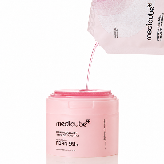 [Ultra close fit/whitening glow] Medicube PDRN Pink Collagen Toning Gel Toner Pads 70 sheets + 10 sheets