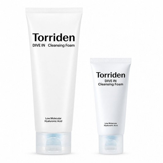 Torriden Dive-in low molecular weight hyaluronic acid cleansing foam 150ml plan (+30ml free)