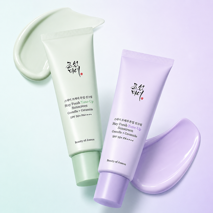 [Cool Tone Glow/Filter Tone Up] Joseon Beauty Stay Fresh Tone Up Sun Cream 50ml (Purple/Green)