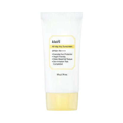 Klairs All Day Airy Sunscreen SPF50+ PA++++ 50g