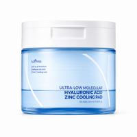 Isntree ultra-low molecular hyaluronic acid zinc cooling pads, 60 sheets