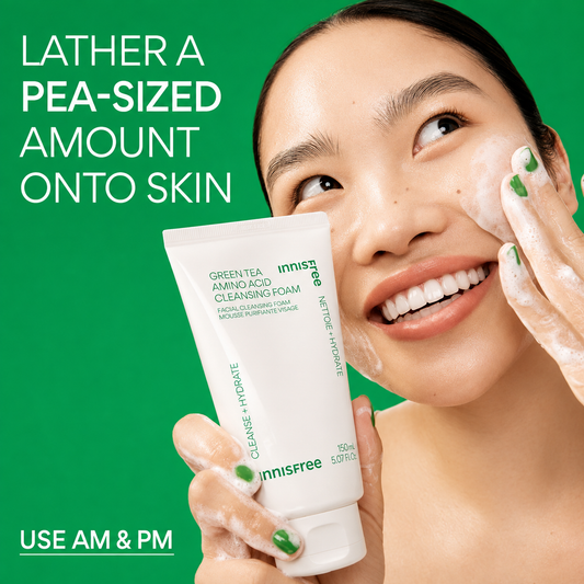 Innisfree Green Tea Amino Moisture Cleansing Foam 150g