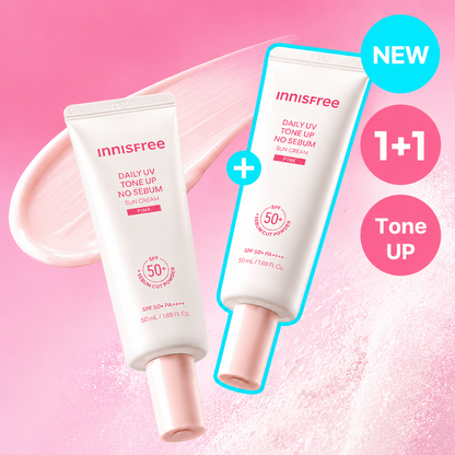 Innisfree Daily UV Tone Up No Sebum Sun Cream 50ml Double Special