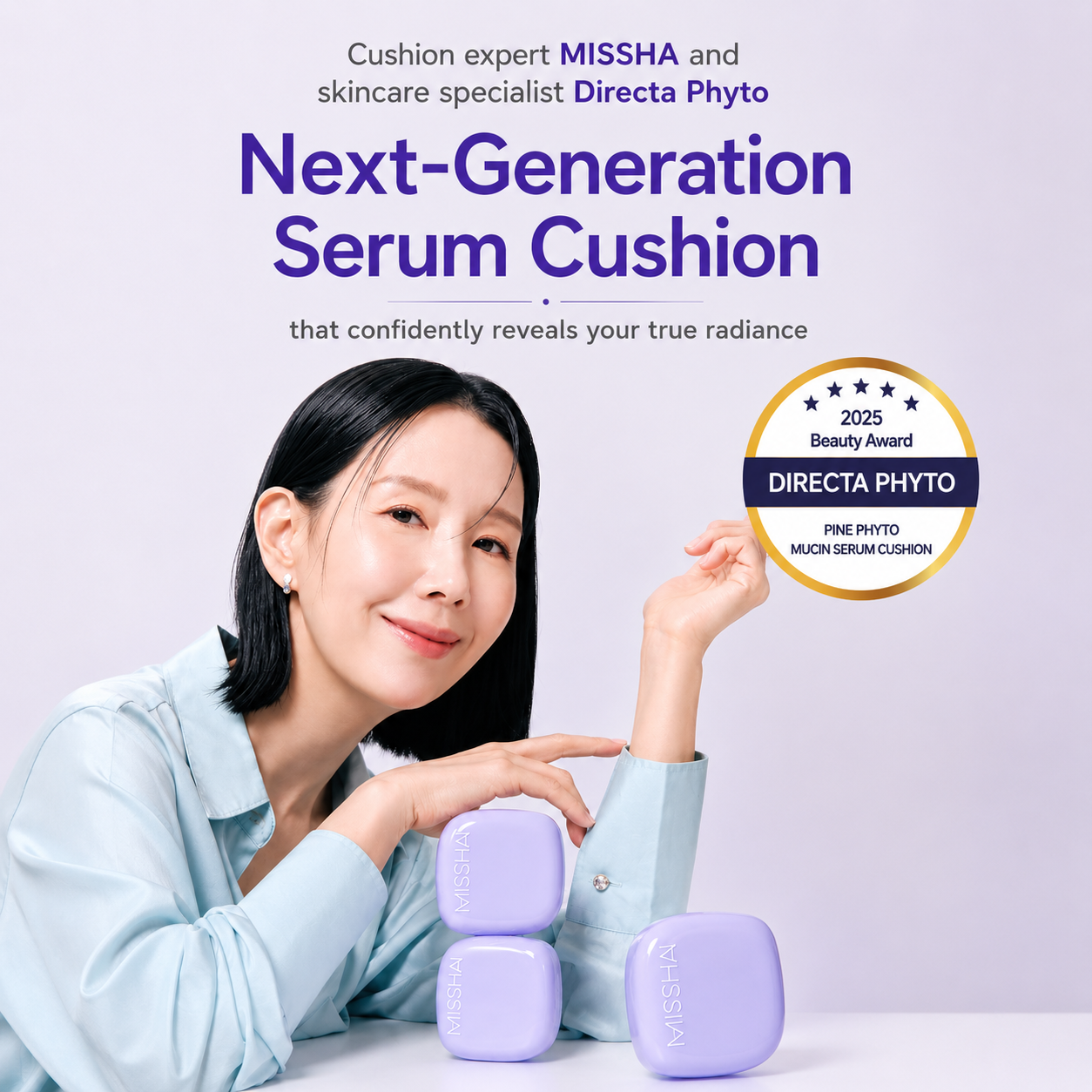 Missha Layering Fit Fine Phytomucin Serum Cushion