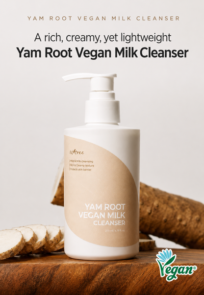 IsnTree Yam Vegan Milk Cleanser 220ml special (+refill 200ml+scrunch)