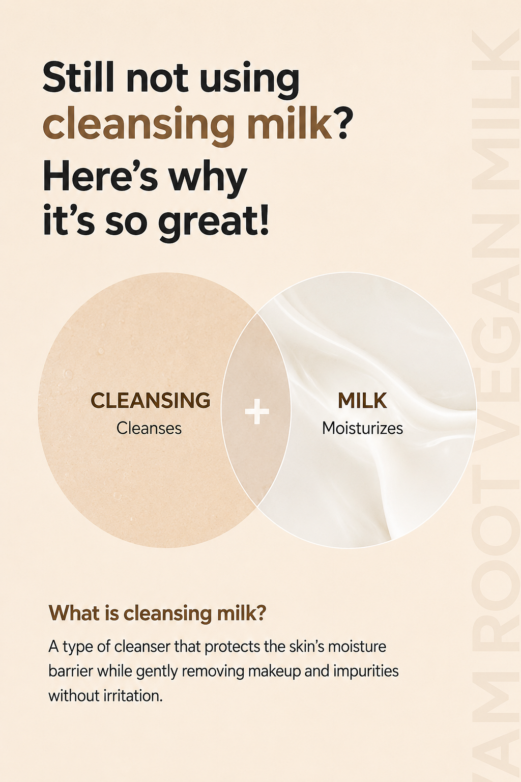 IsnTree Yam Vegan Milk Cleanser 220ml special (+refill 200ml+scrunch)