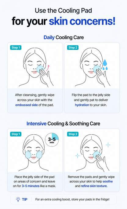 [NCT Jaemin PICK/Cooling Soothing] Isntree ultra-low molecular hyaluronic acid zinc cooling pads, 60 sheets