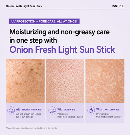 [1+1, Photoaging Sun Care] IsnTree Onion Fresh Light Sun Stick 22g