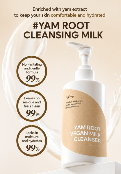 Isntree Yam Vegan Milk Cleanser 220ml