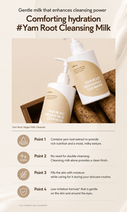 Isntree Yam Vegan Milk Cleanser 220ml