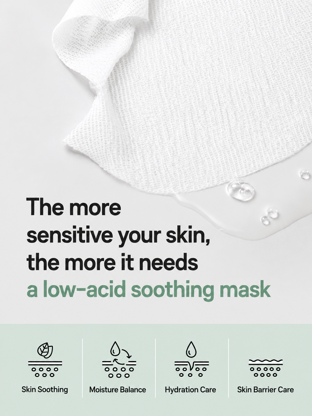 Isntree Mugwort Calming Gauze Mask 10 sheets