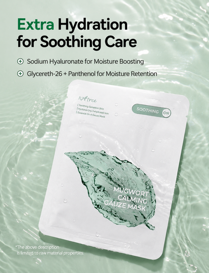 Isntree Mugwort Calming Gauze Mask 10 sheets