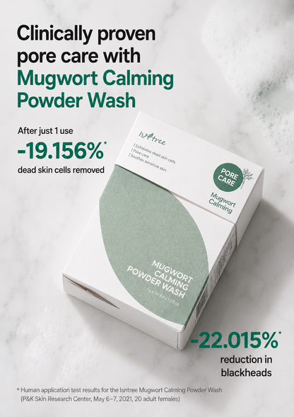 [NCT Jaemin PICK] IsnTree Mugwort Calming Powder Wash 1g*25ea