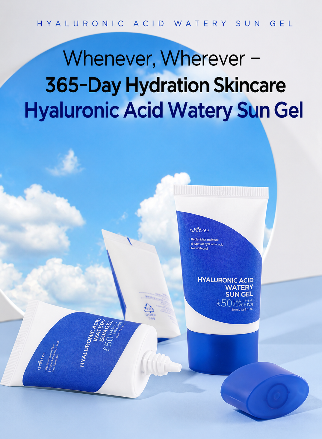 NCT Jaemin PICK Isntree Hyaluronic Acid Fresh Sun Serum 50ml