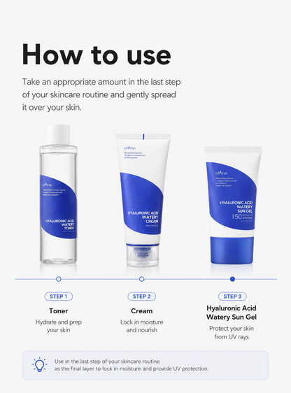 NCT Jaemin PICK Isntree Hyaluronic Acid Fresh Sun Serum 50ml