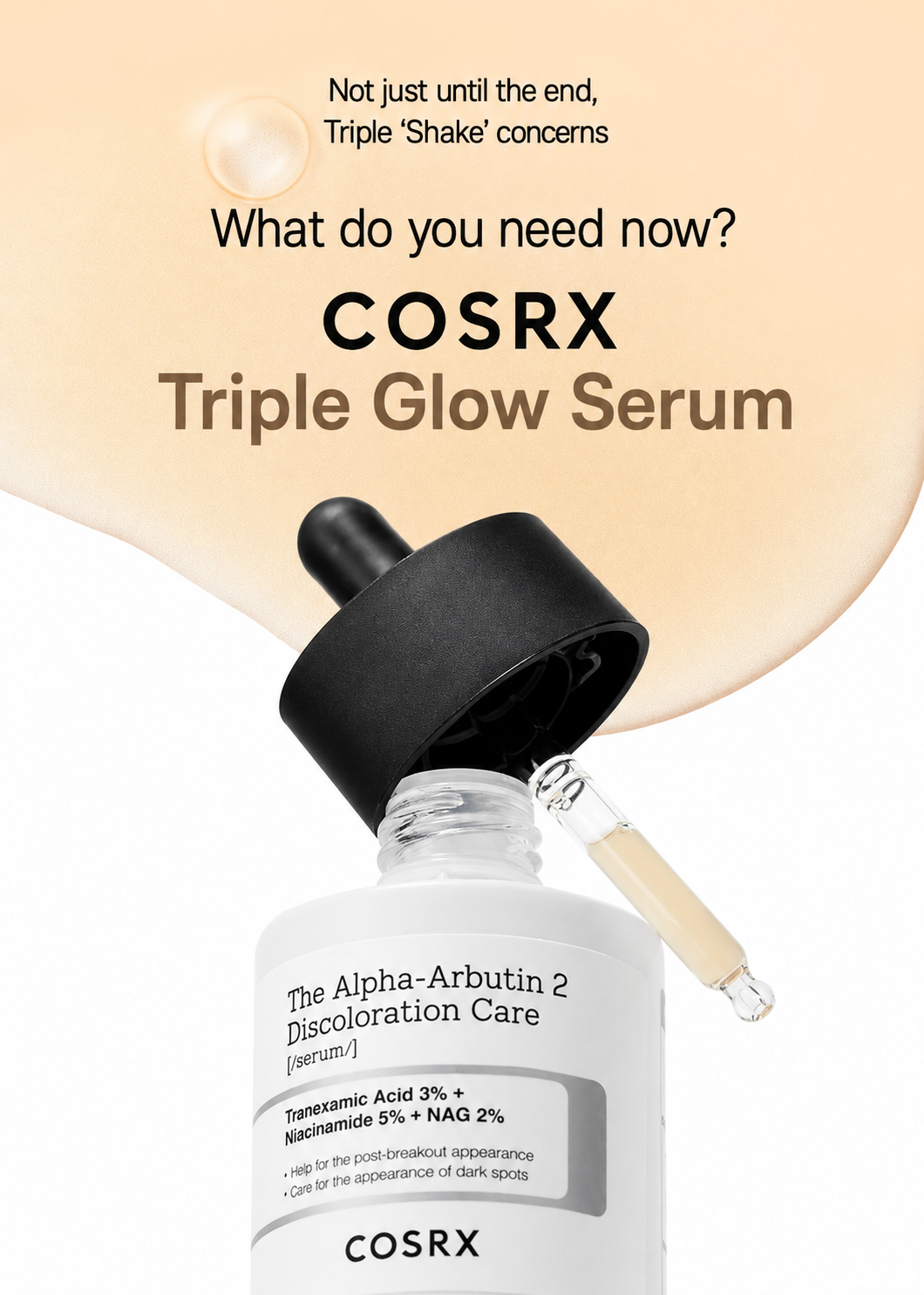 [Traces Care] COSRX The Alpha - Arbutin Serum 50ml (30ml peptide serum provided)