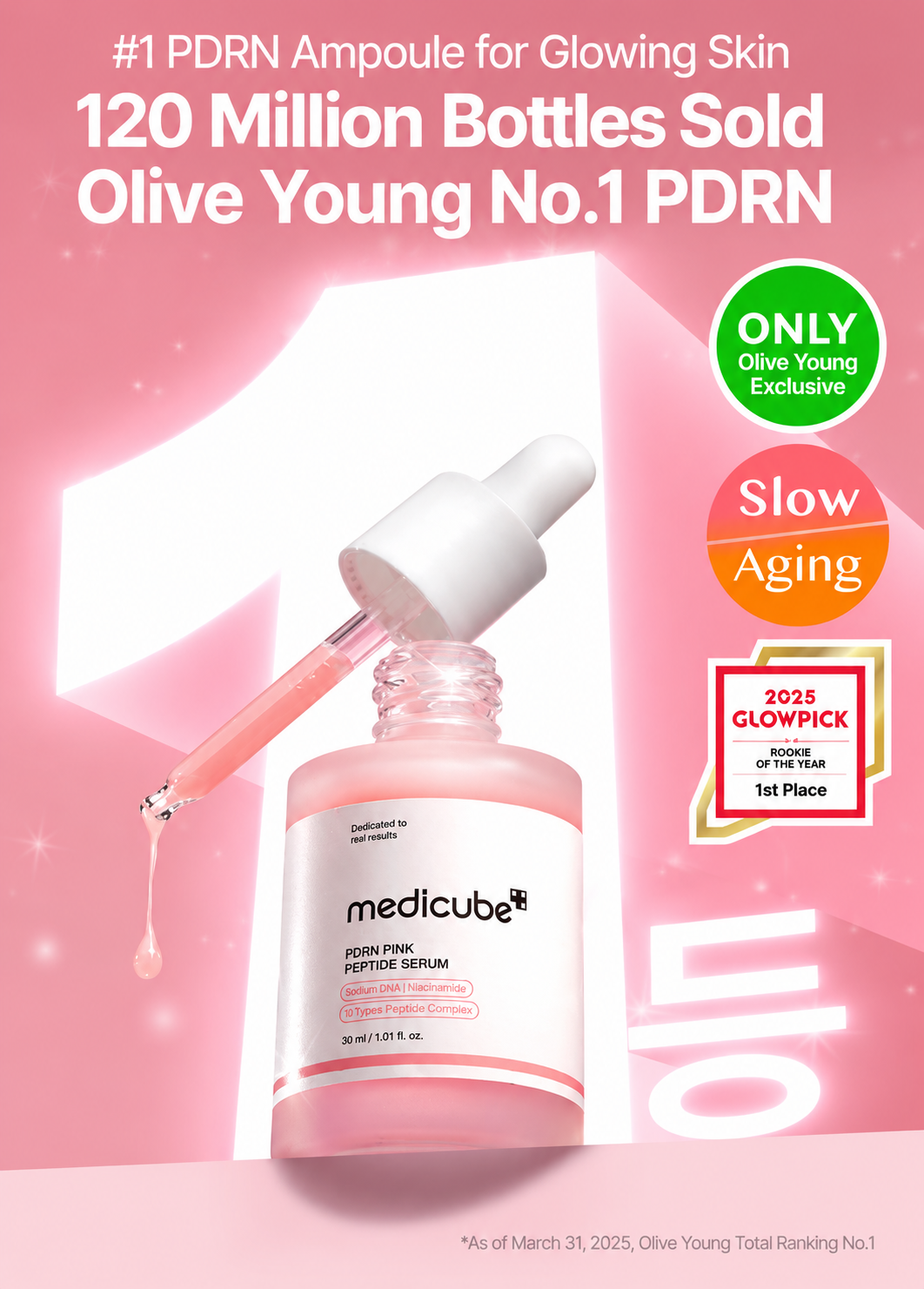 [Salmon PDRN/Whitening Genius Ampoule] Medicube PDRN Pink Peptide Ampoule 30ml Special (Ampoule 10ml + Moisturizing Cream 10ml)