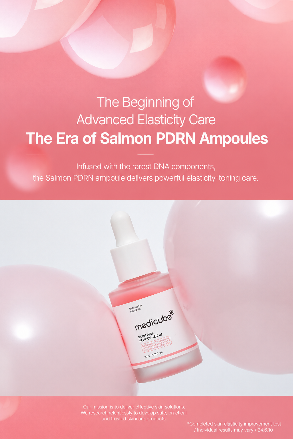 [Salmon PDRN/Whitening Genius Ampoule] Medicube PDRN Pink Peptide Ampoule 30ml Special (Ampoule 10ml + Moisturizing Cream 10ml)