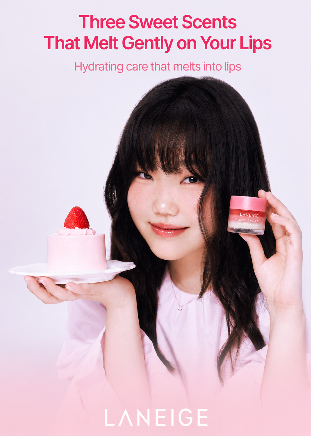 [Free 3 mini lip masks] Laneige Lip Sleeping Mask EX 20g Shortcake