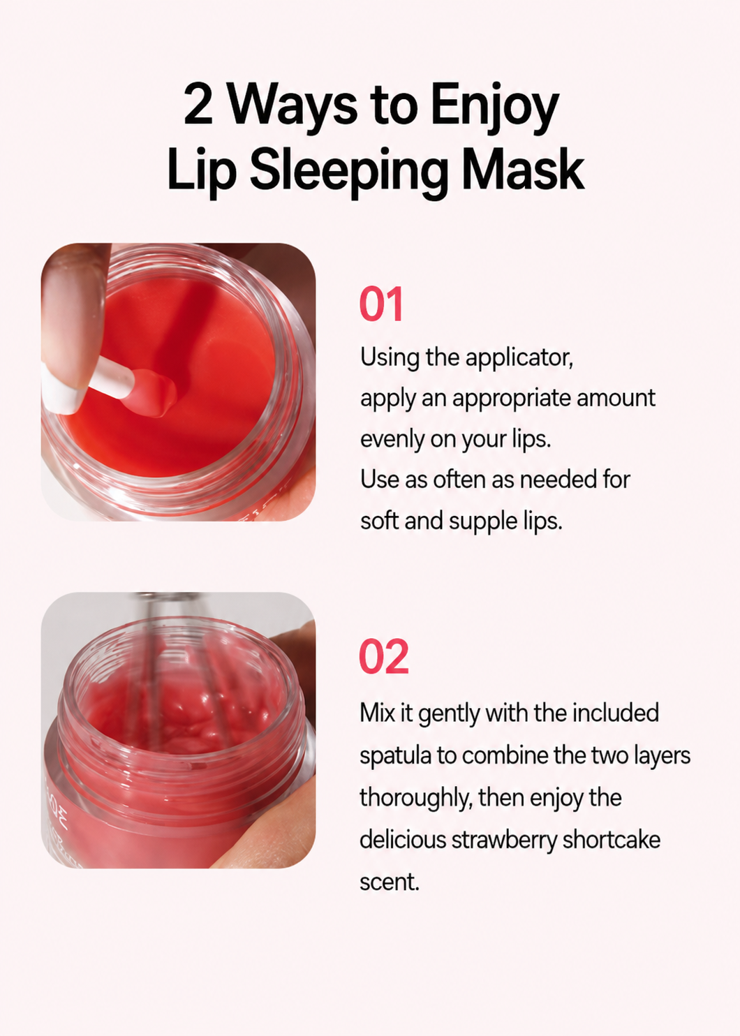 [Free 3 mini lip masks] Laneige Lip Sleeping Mask EX 20g Shortcake