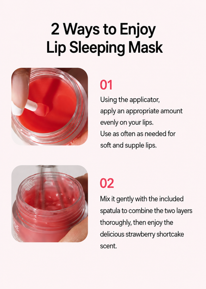 [Free 3 mini lip masks] Laneige Lip Sleeping Mask EX 20g Shortcake