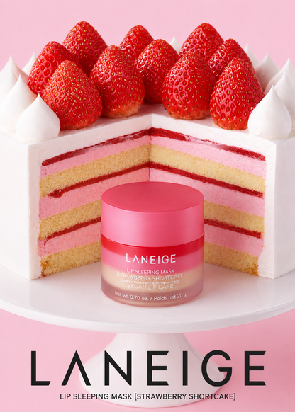 [Free 3 mini lip masks] Laneige Lip Sleeping Mask EX 20g Shortcake