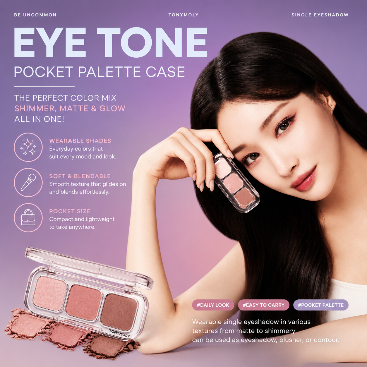 Tony Moly Eyeton Pocket Palette Case
