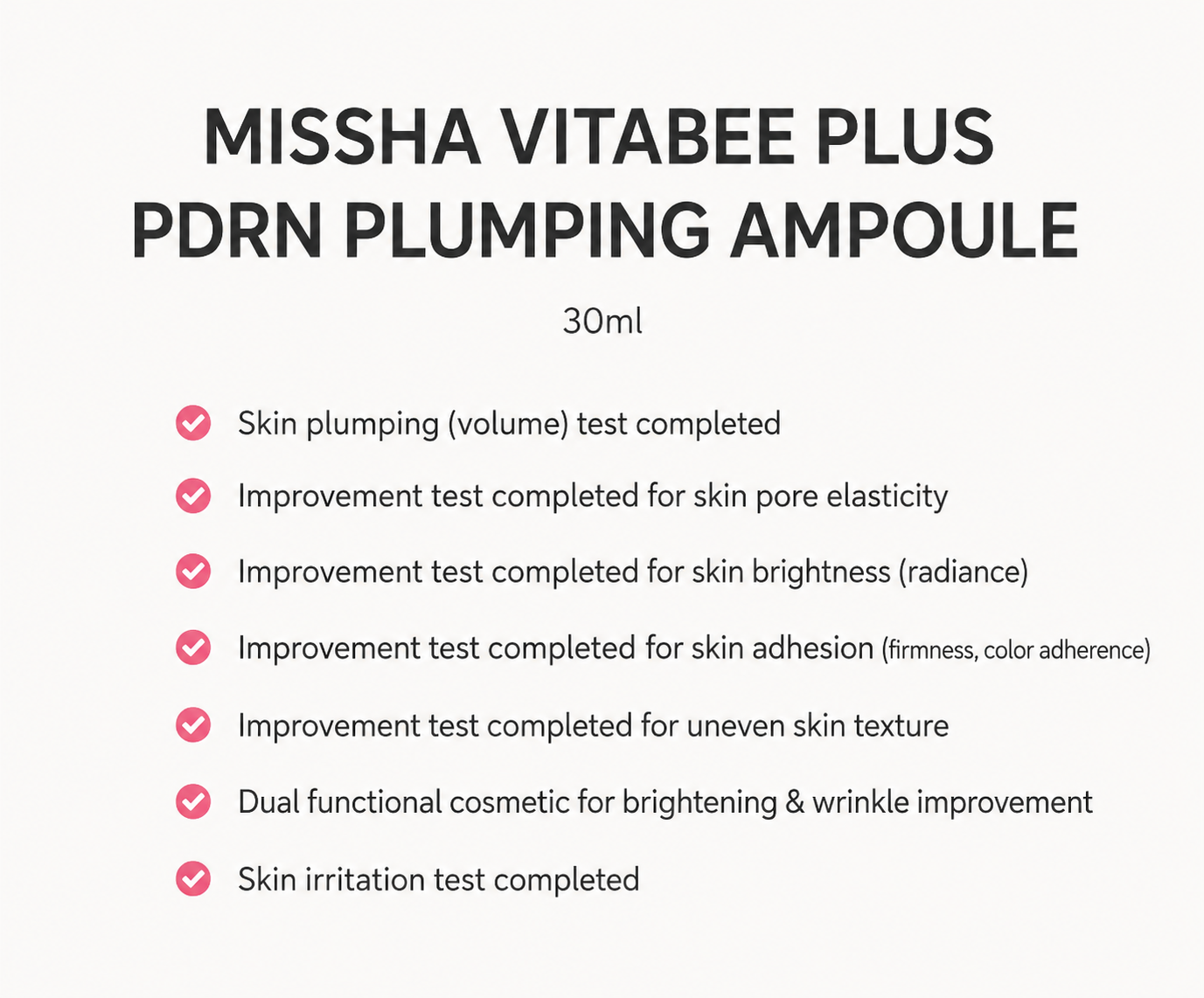 Missha Vitabee Plus PDRN Plumping Ampoule 30ml