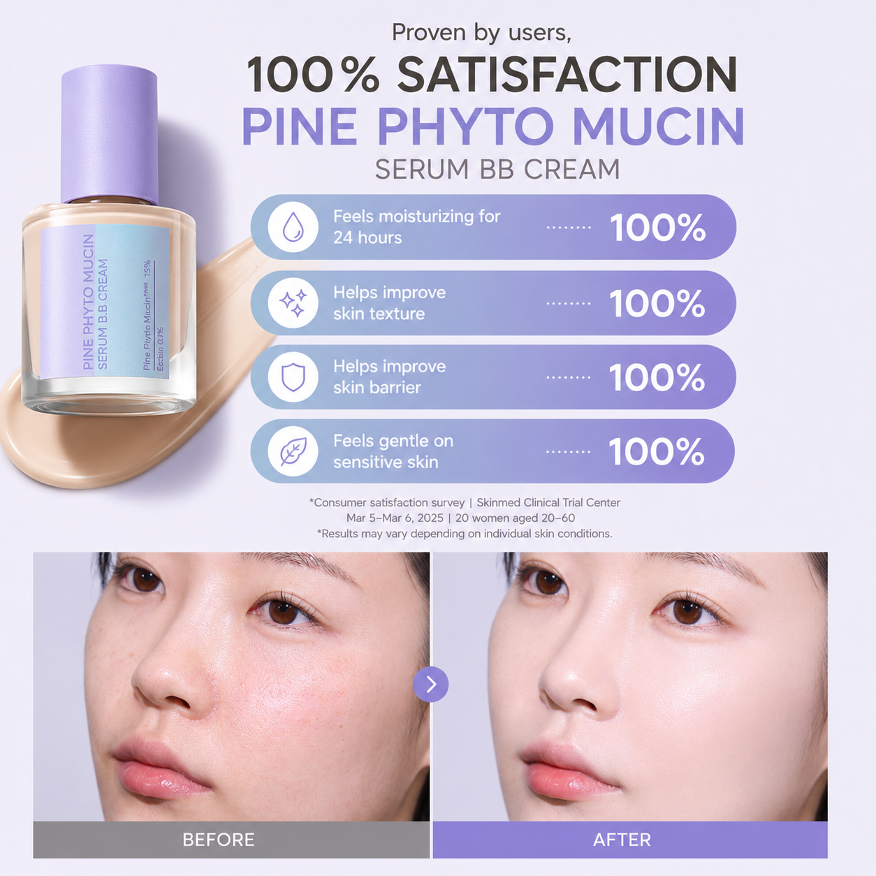 Missha Layering Fit Fine Phytomucin Serum BB Cream 30ml 2 colors