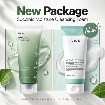 Anua Houttuynia cordata Succinic Moisture Cleansing Foam 150ml