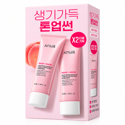 Anua Peach Niacin UV Tone-Up Protection 50ml Double Special