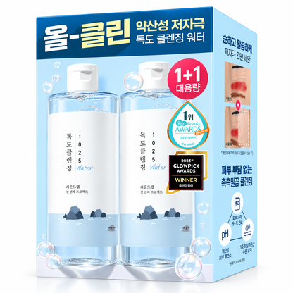 Round Lab 1025 Dokdo Cleansing Water 1+1 Special (400ml+400ml)