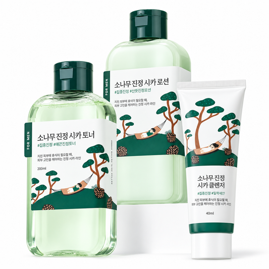 Round Lab for Men Pine Tree Soothing Toner/Lotion 2 types special (+ 40ml cleanser provided)