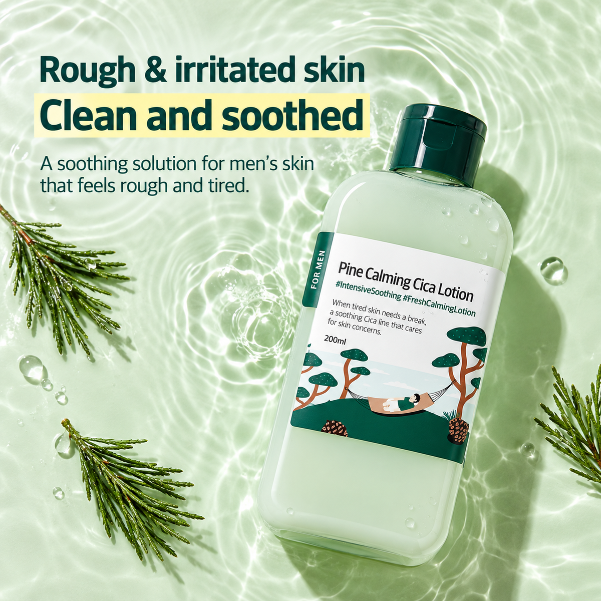 Round Lab for Men Pine Soothing Cica Lotion 200ml