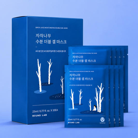 Round Lab Birch Moisture Double Gel Mask 10 sheets
