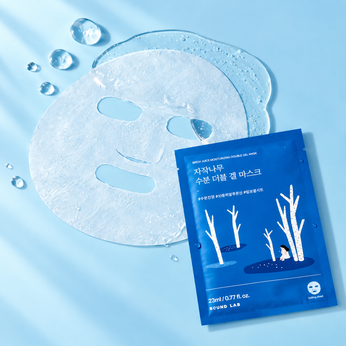 Round Lab Birch Moisture Double Gel Mask 10 sheets