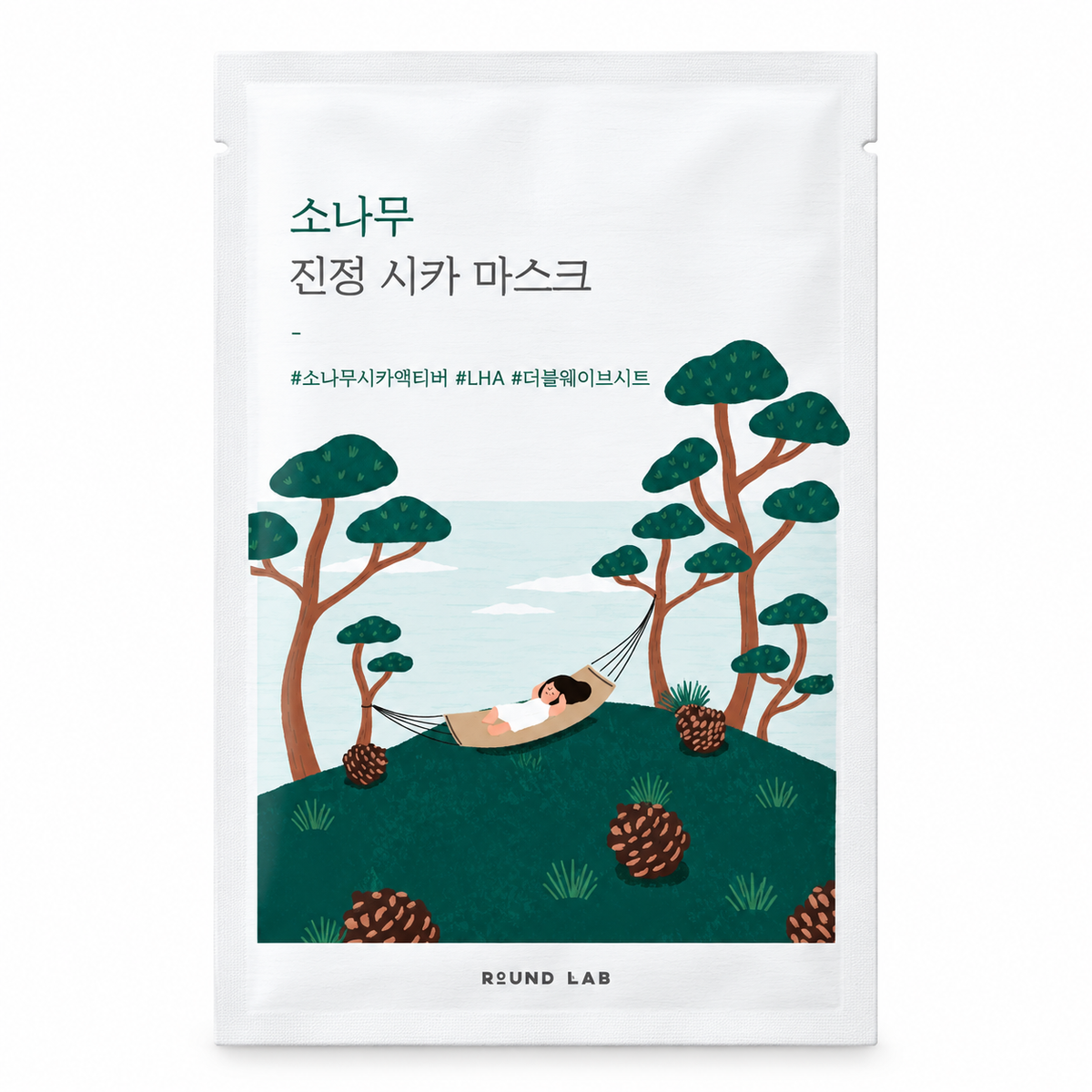 Round Lab pine soothing cica mask